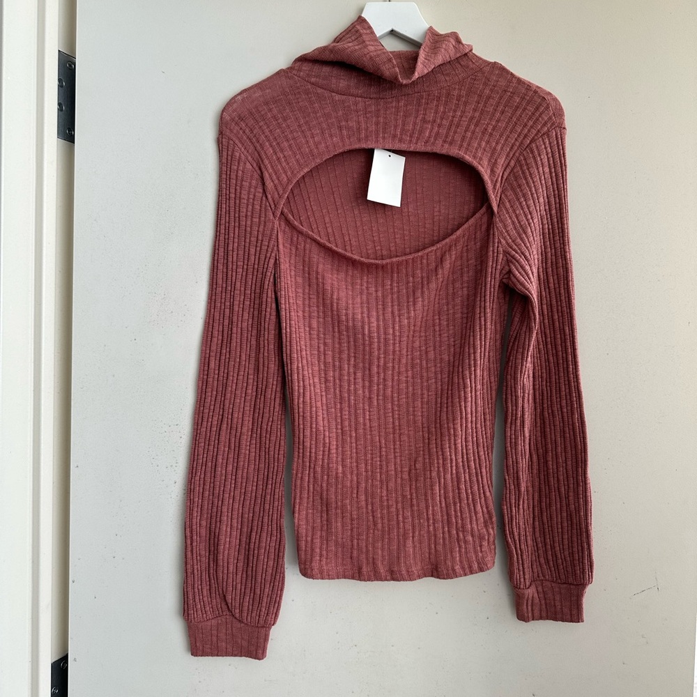 Bloomfield Cutout Long Sleeve Top NWT